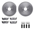 Dynamic Friction Co 6312-55004, Rotors with 3000 Series Ceramic Brake Pads includes Hardware 6312-55004